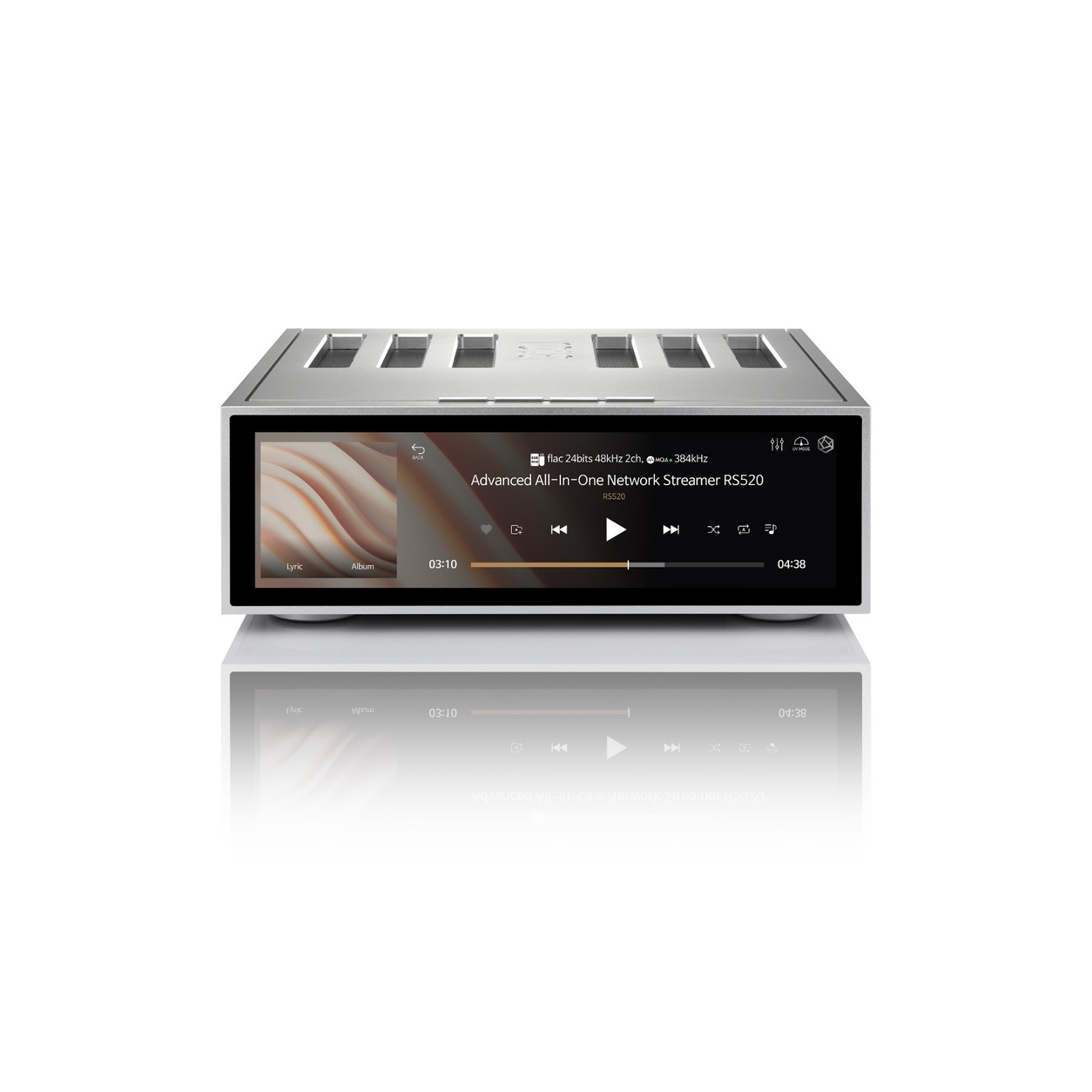 Hi Fi ROSE RS520 Advanced All-In-One Network Streamer Silber