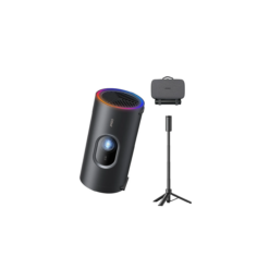 JMGO PicoPlay+ Pack LED Beamer Bundle mit Stativ mit integrierter 20.000-mAh-Powerbank + Tasche